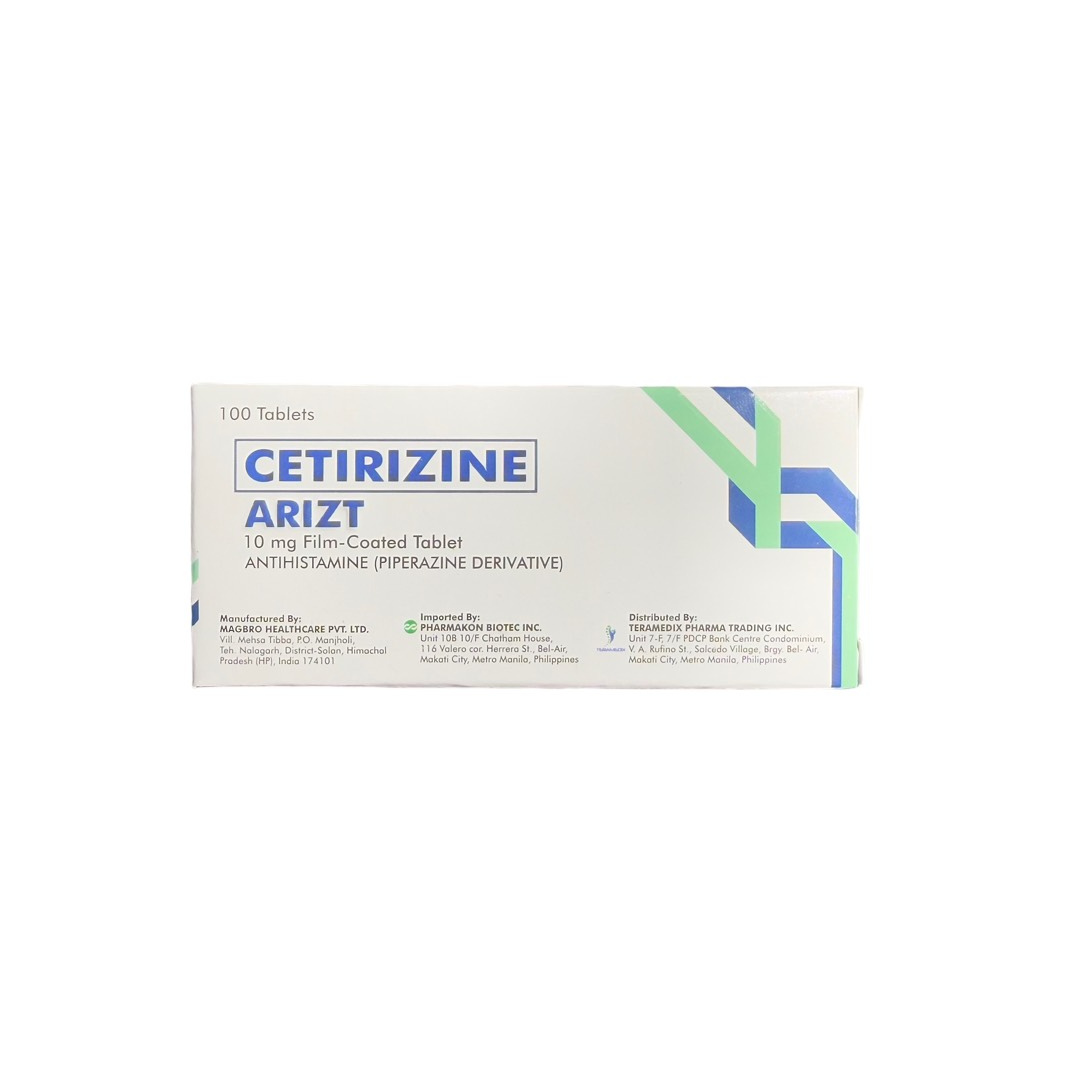 Cetirizine Film-Coated Tablets Antihistamine